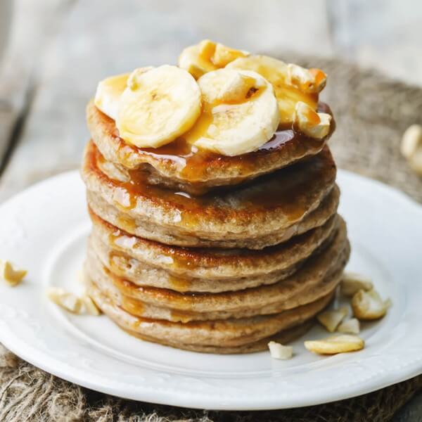 Raw pancake banana