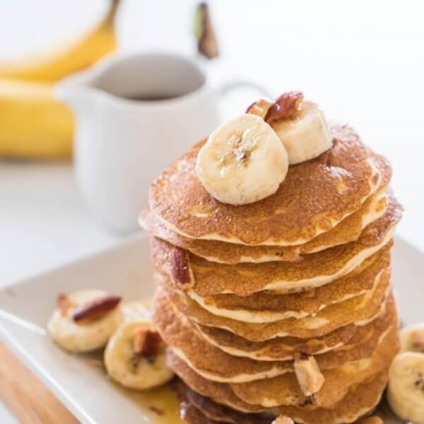 Raw pancake banana