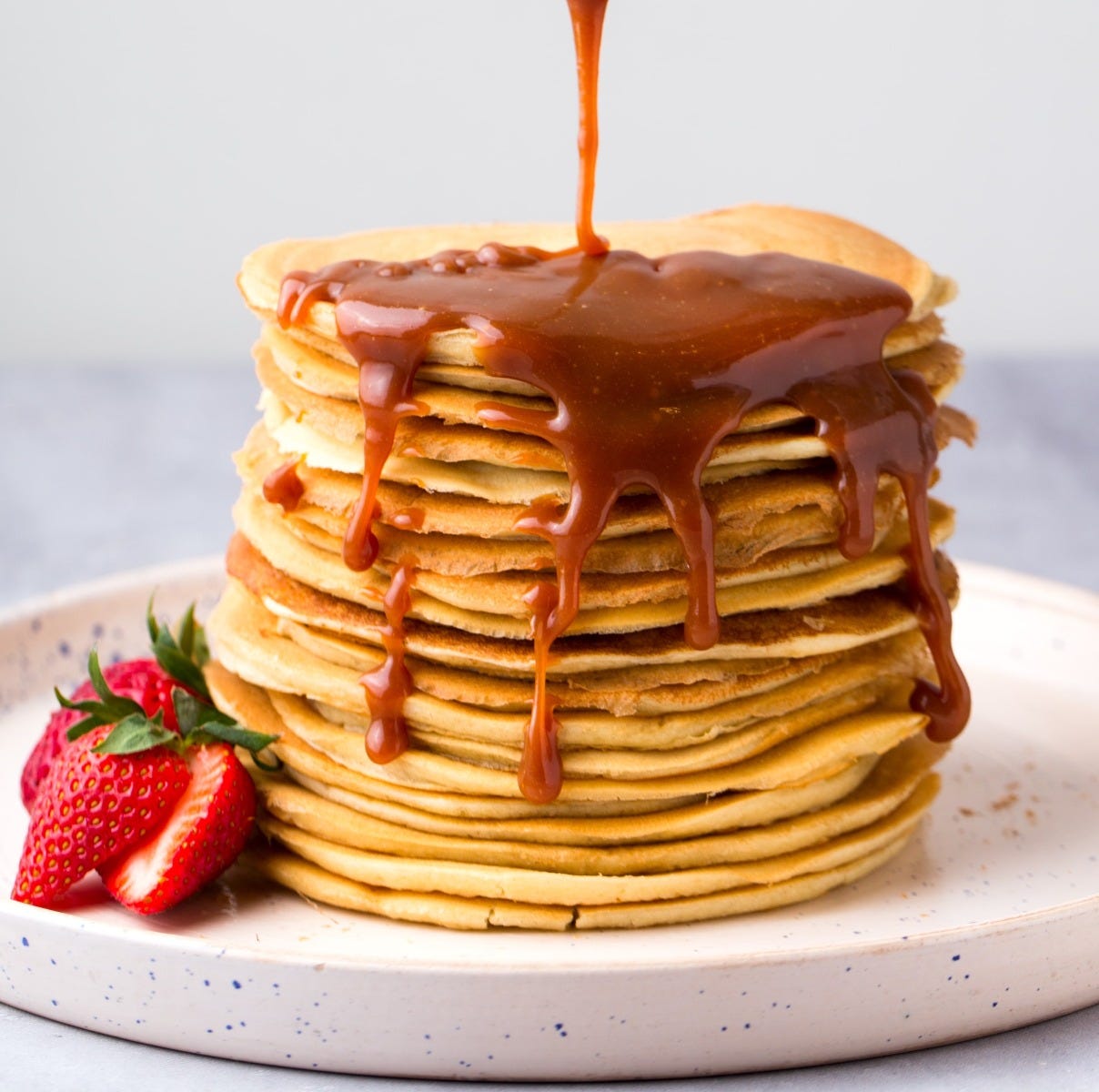 Raw pancake caramel