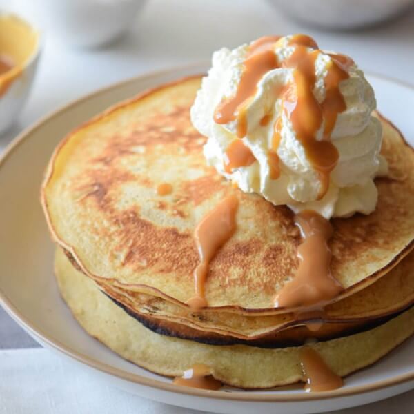 Raw pancake caramel