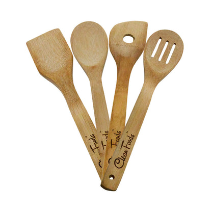 Bamboo spatula set 4-piece