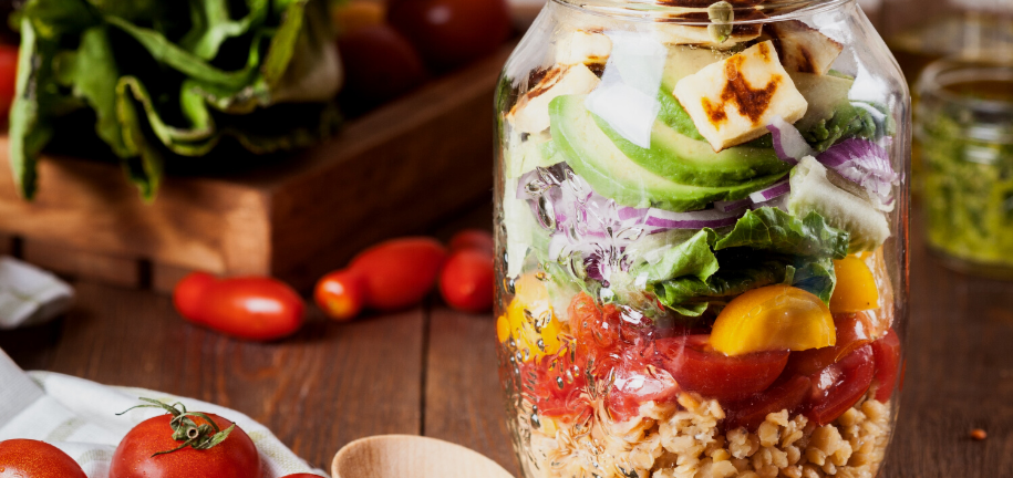 Lentil Rice Salad in a Jar